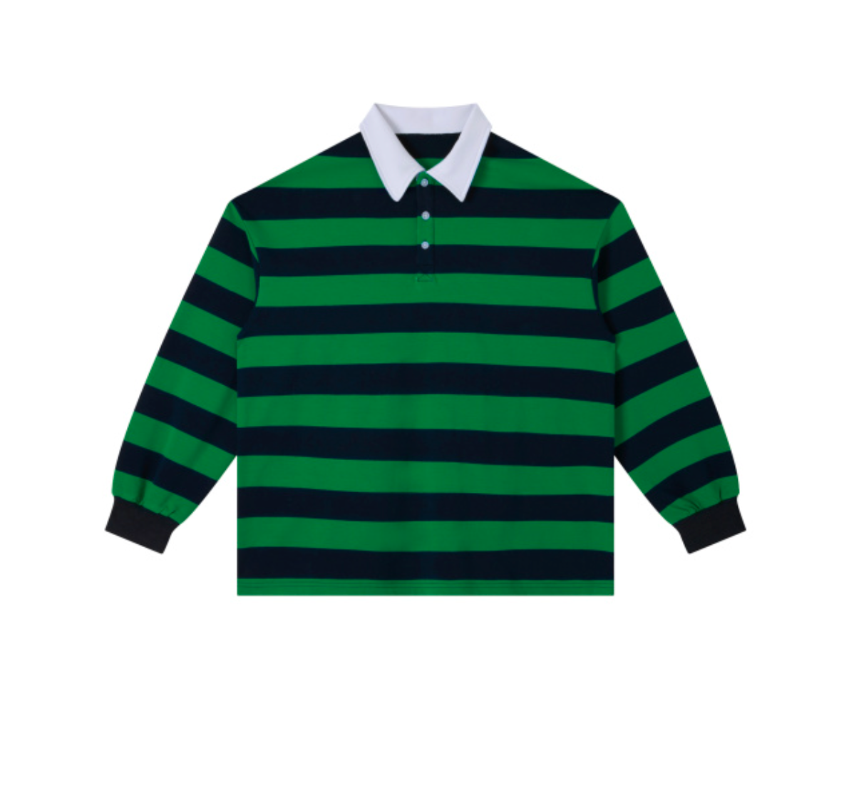 Color Block Stripe Polo Shirt