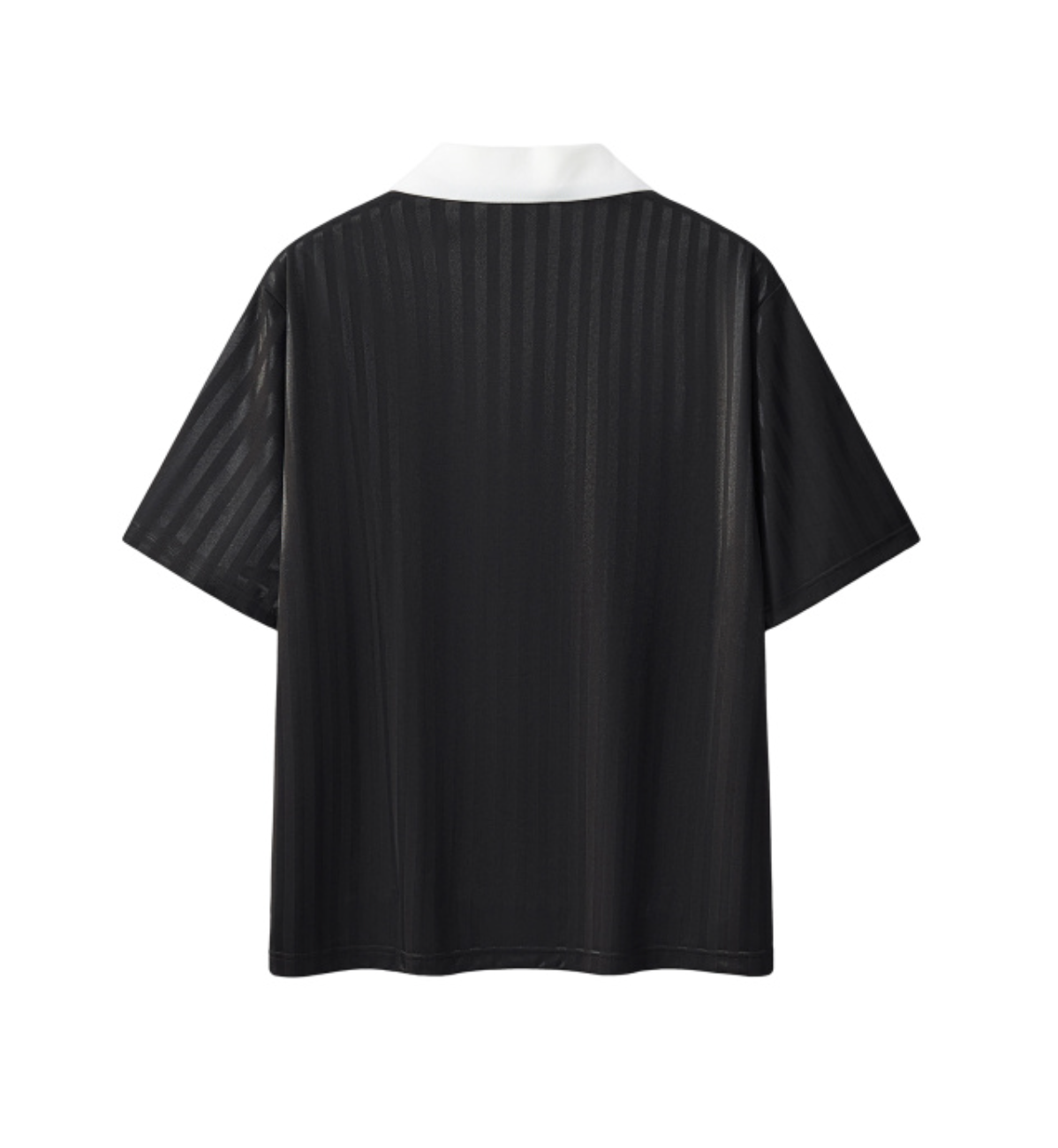 Contrast Collar Striped Soccer Jersey
