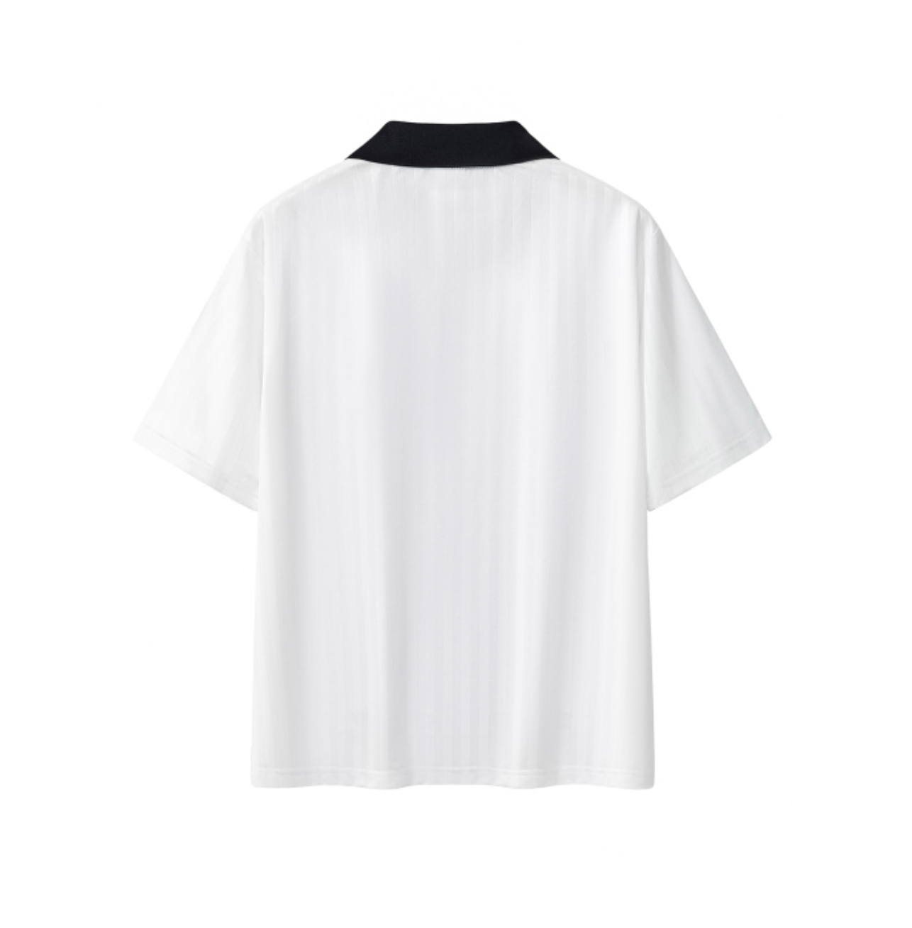 Contrast Collar Striped Soccer Jersey
