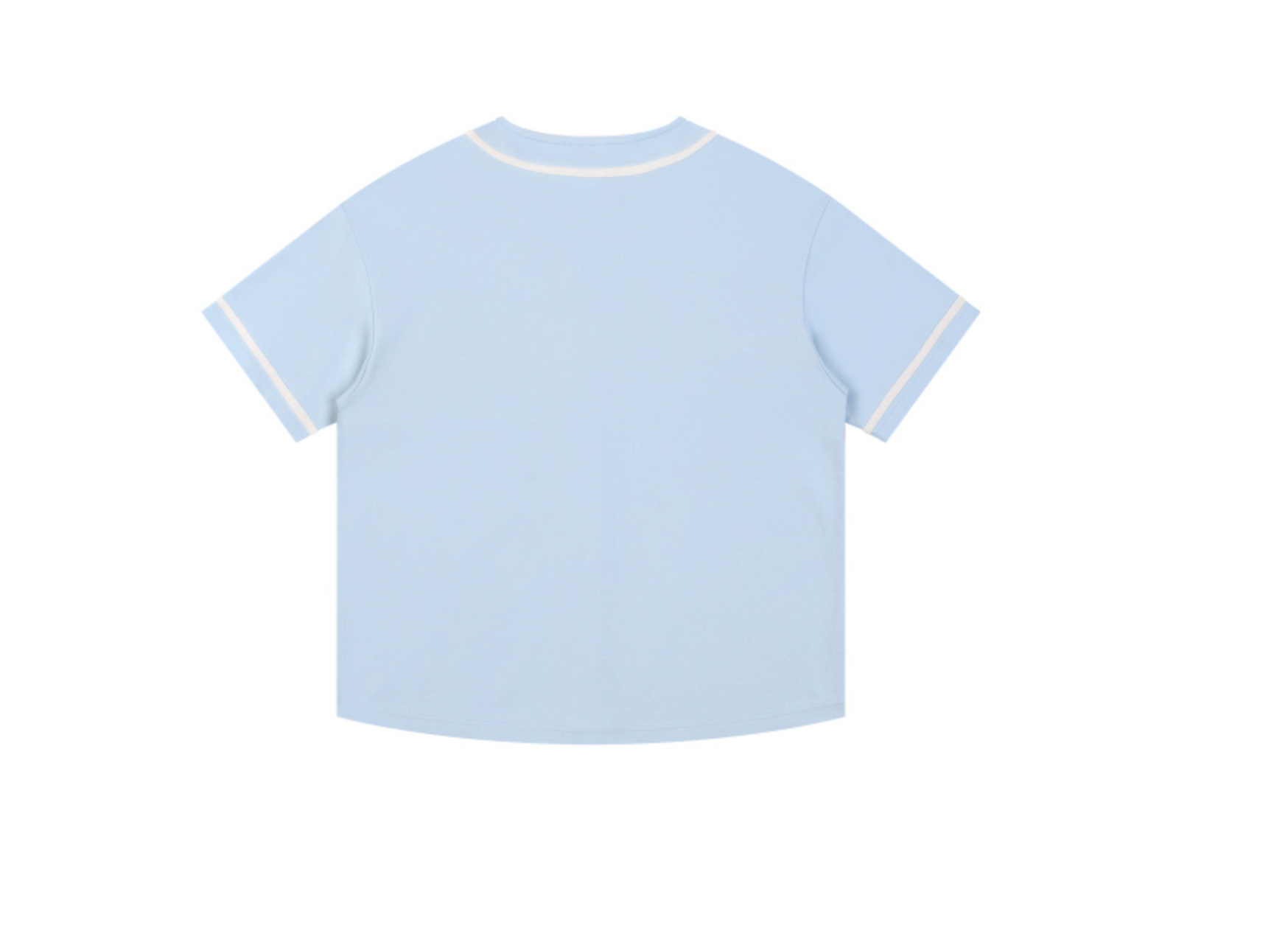 Contrast Piped Button-Up Jersey