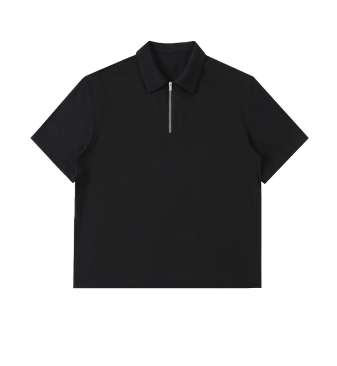 Half-Zip Cotton Polo Shirt
