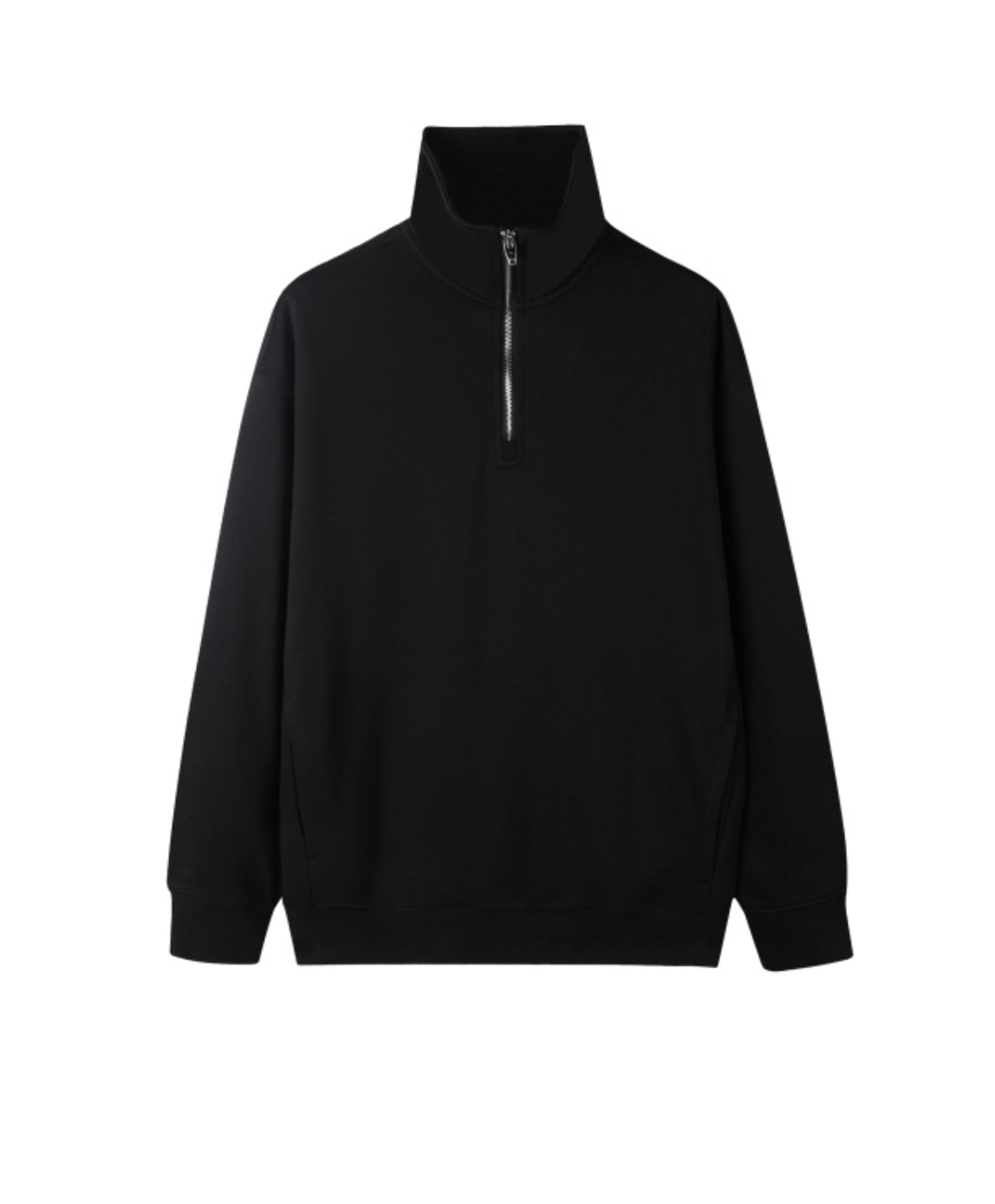 Quarter-Zip Drop Shoulder Sweatshirt