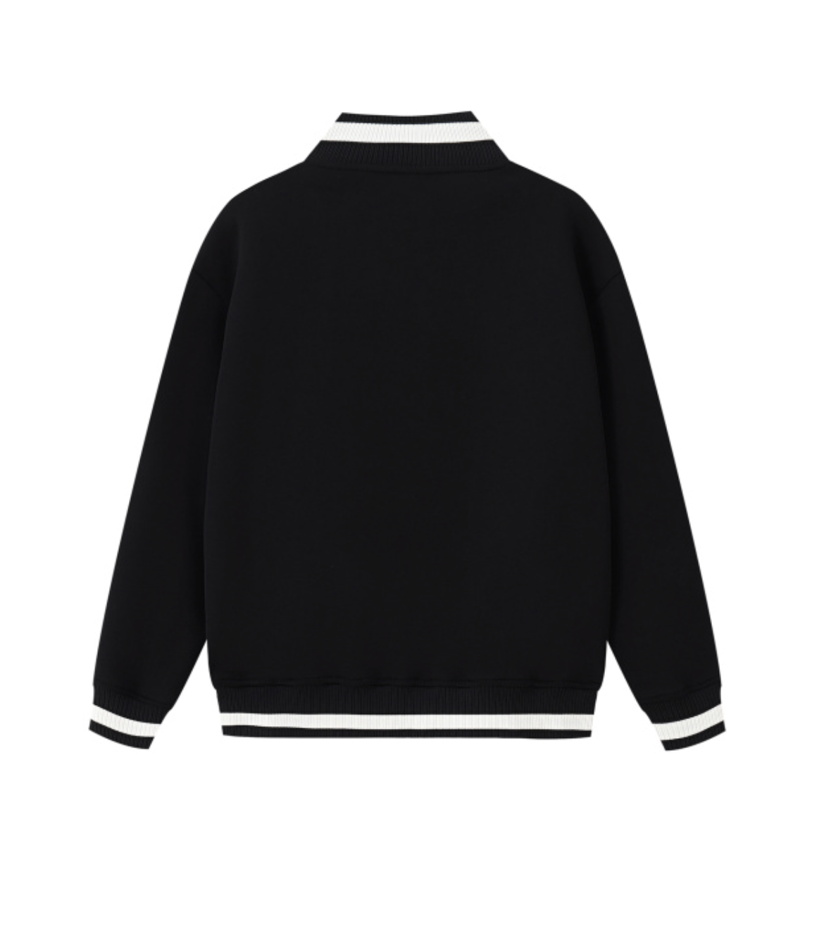 Contrast Piping Zip Bomber Jacket