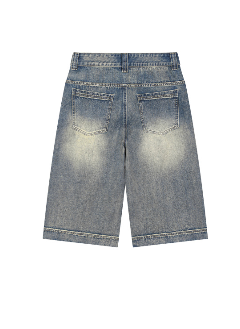 Vintage Wash Baggy Denim Shorts