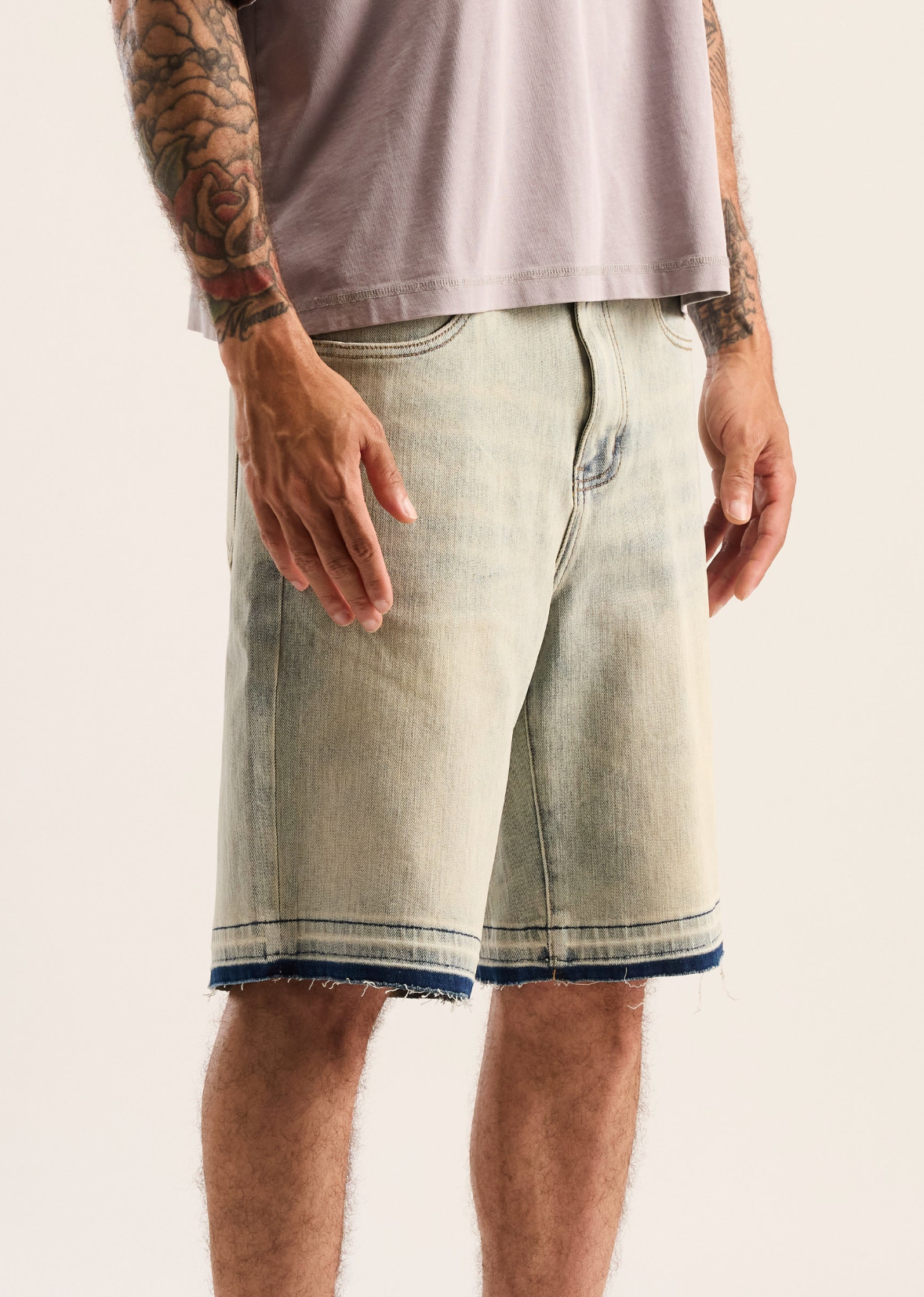 Embellish Easy Shorts Baby Blue