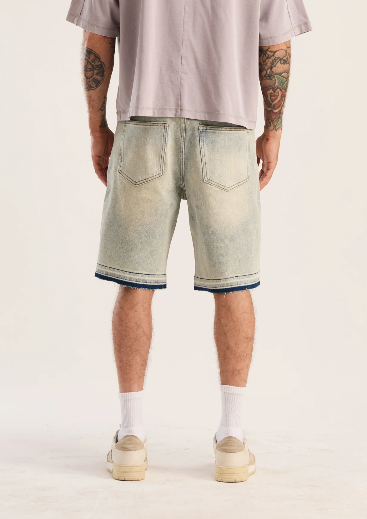 Embellish Easy Shorts Baby Blue