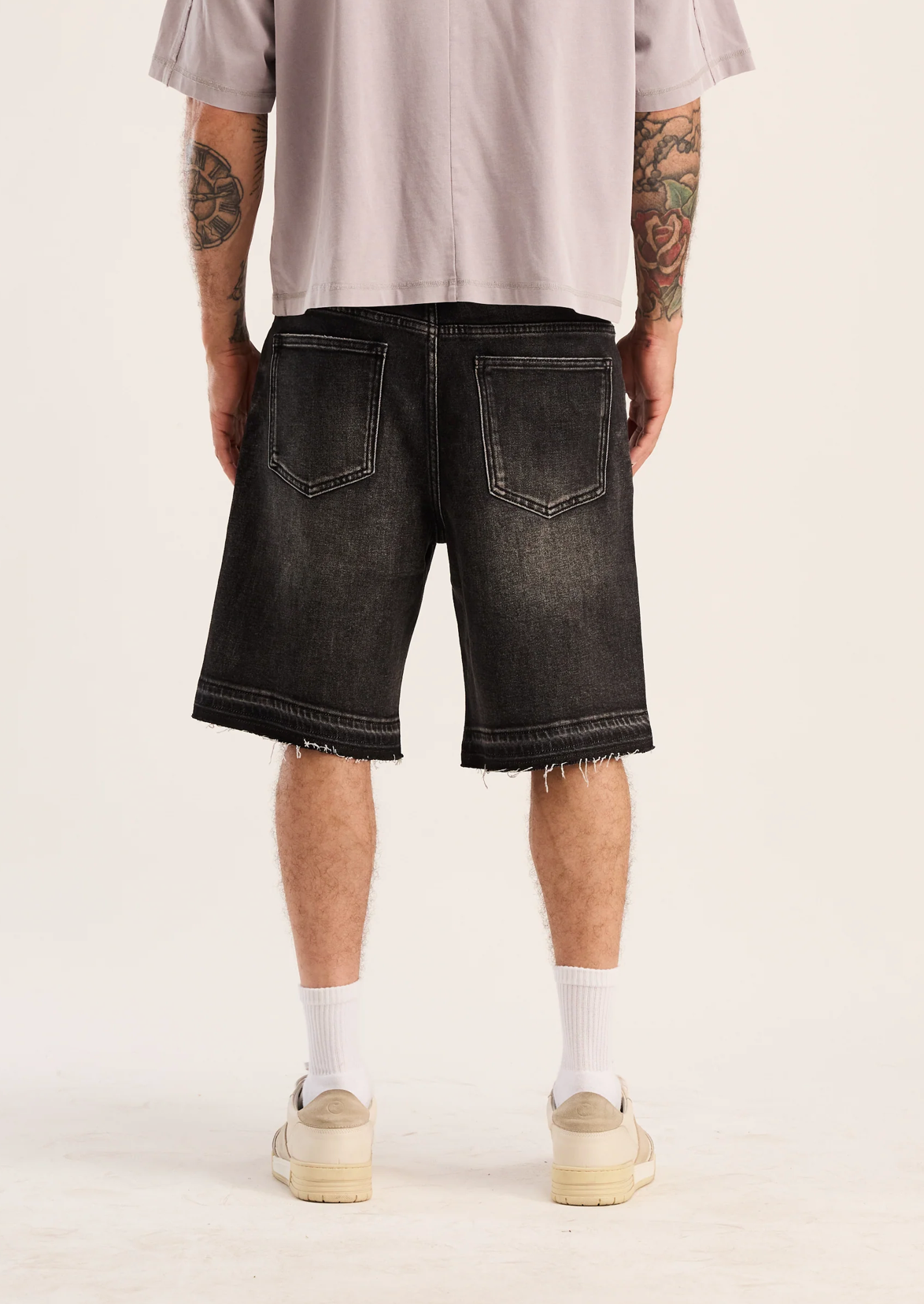 Embellish Easy Shorts Grey Washed