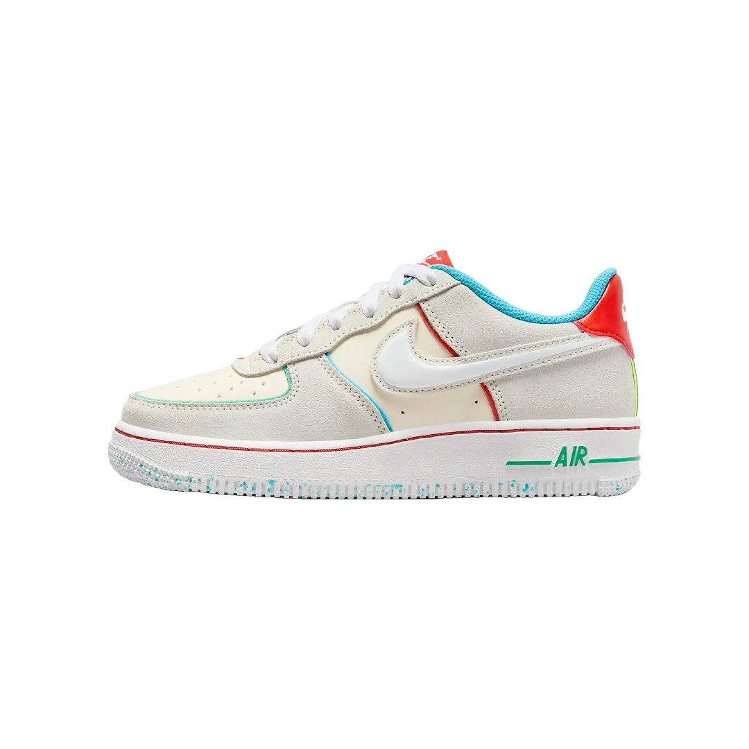 Nike Air Force 1 LV8 2 GS (Pale Ivory/White/Picante Red