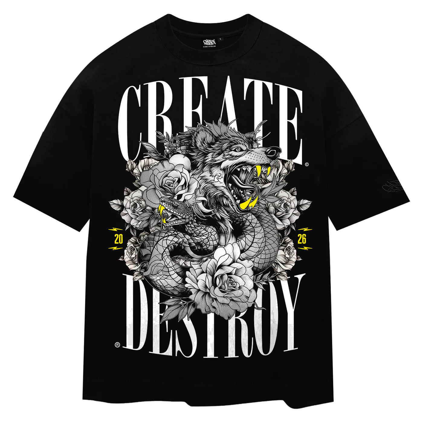 Gusto Wolf and Serpent T-shirt