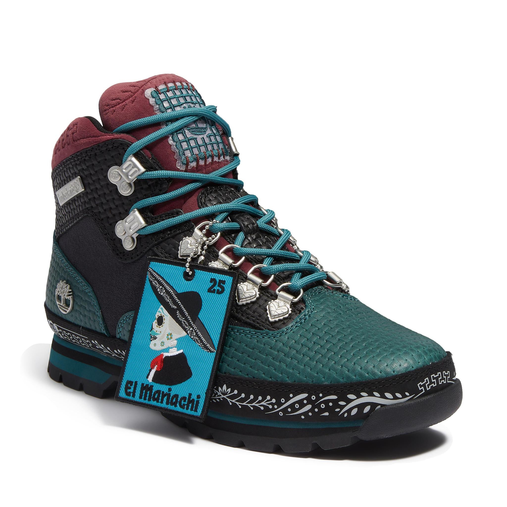 Euro Hiker MID LACE UP BOOT TEAL FULL GRIP