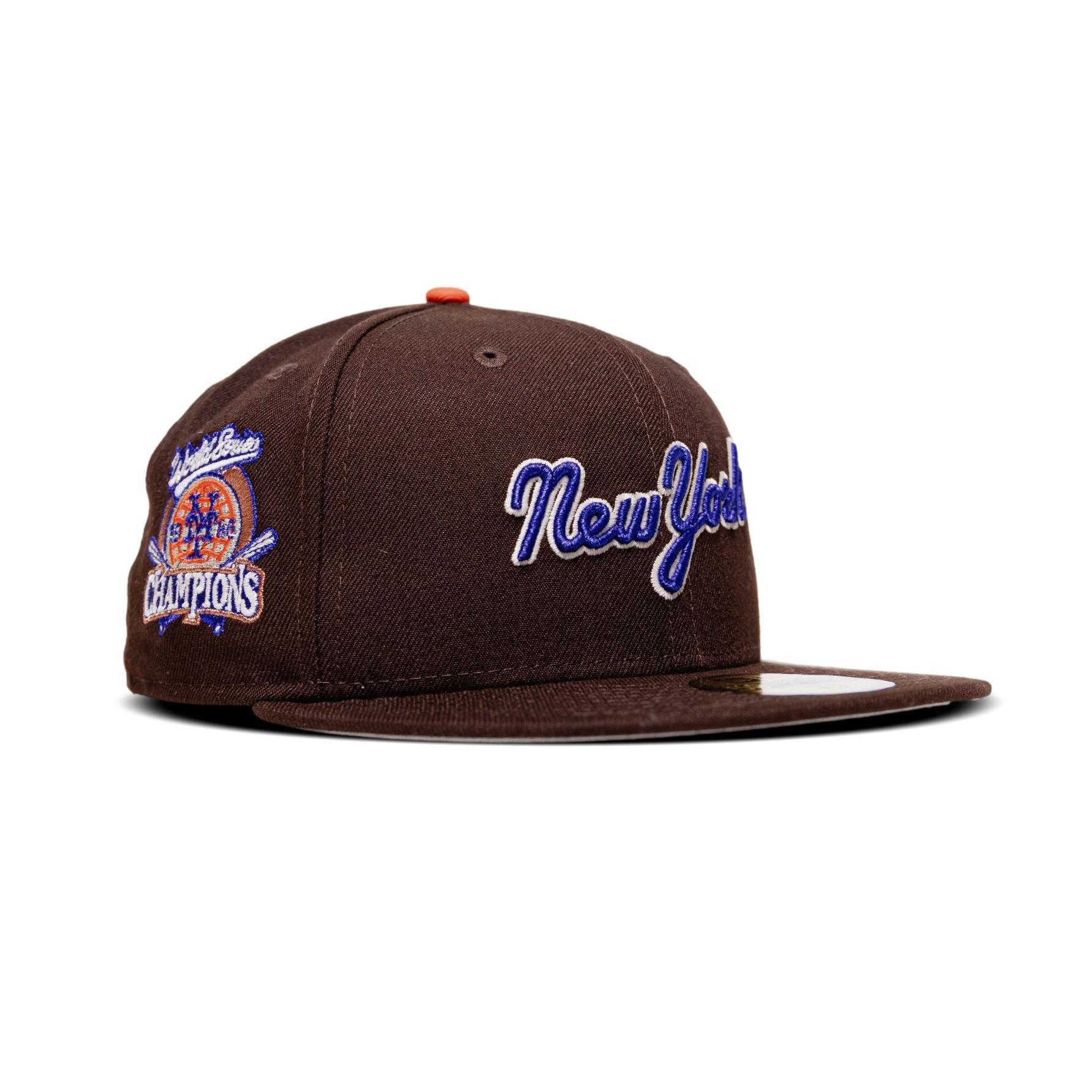 New Era New York Mets Burnt Orange 1986 WS Patch Fitted