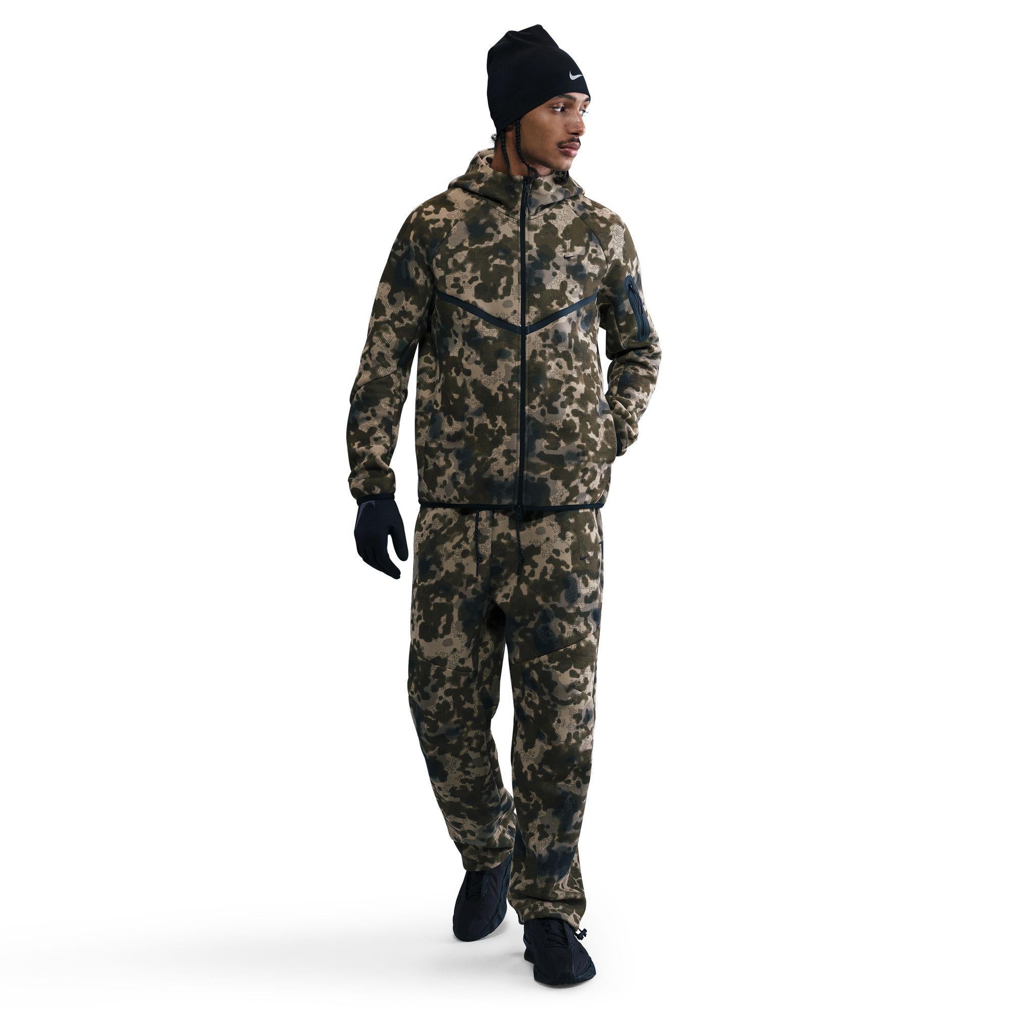 Nike Tech Camo Full-Zip Fleece Camo Windrunner Jacket