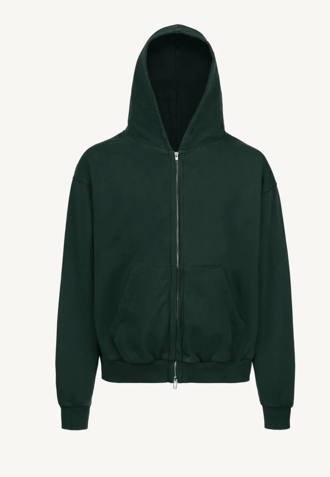 Portugal Wild Green Oversized Zipped Up Hoodie
