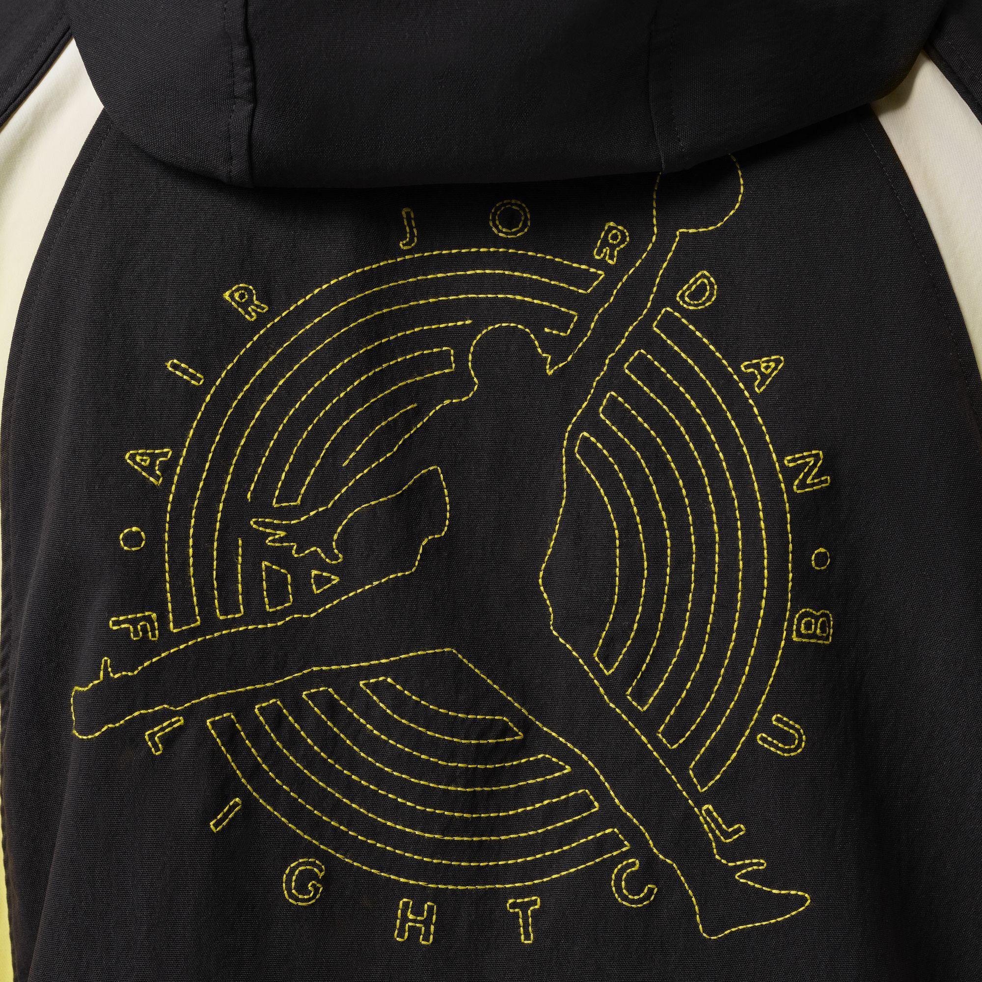Jordan Flight Lightweight Half-Zip Hoodie “Black/Speed Yellow”