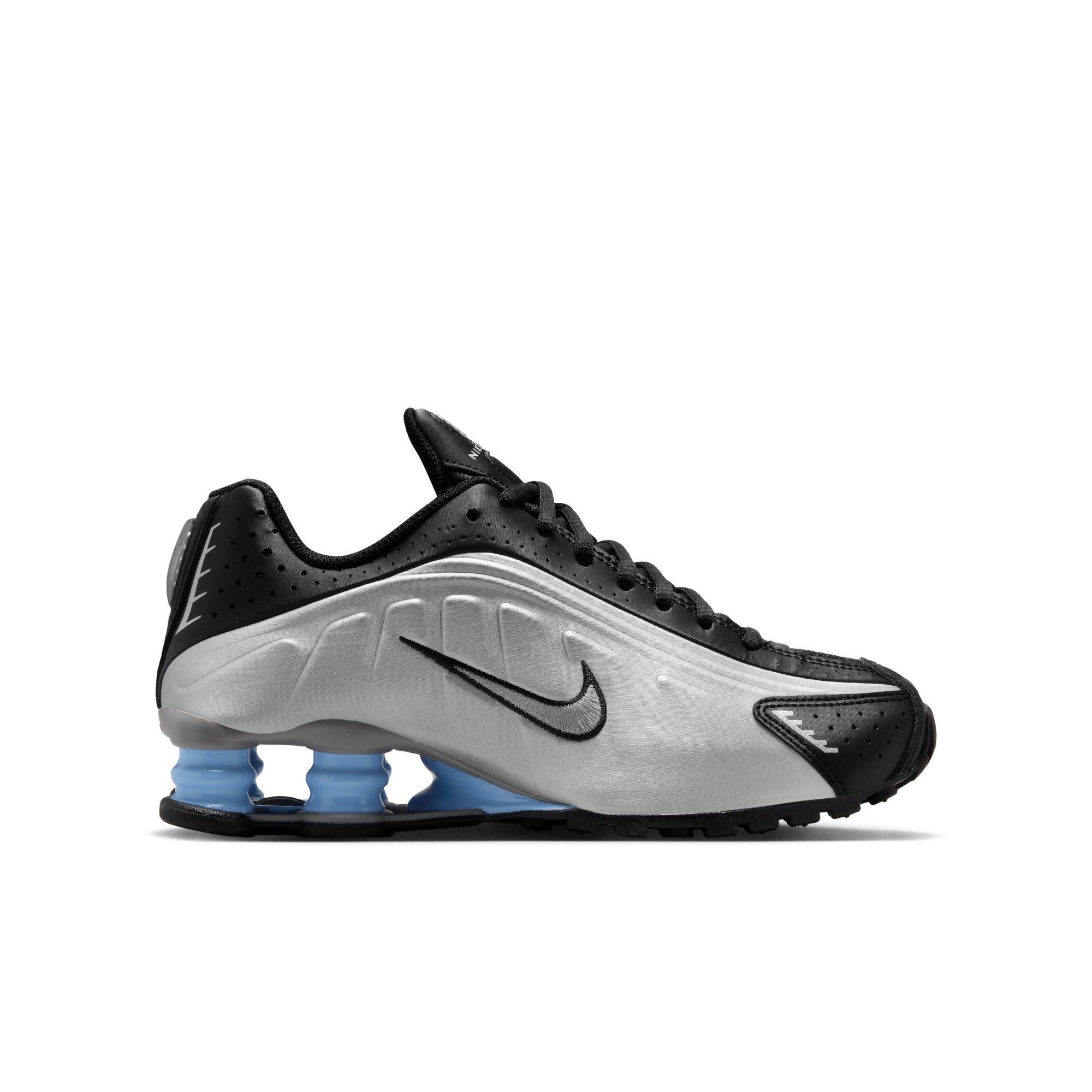Nike Shox R4 Gradeschool 'Metallic Silver'