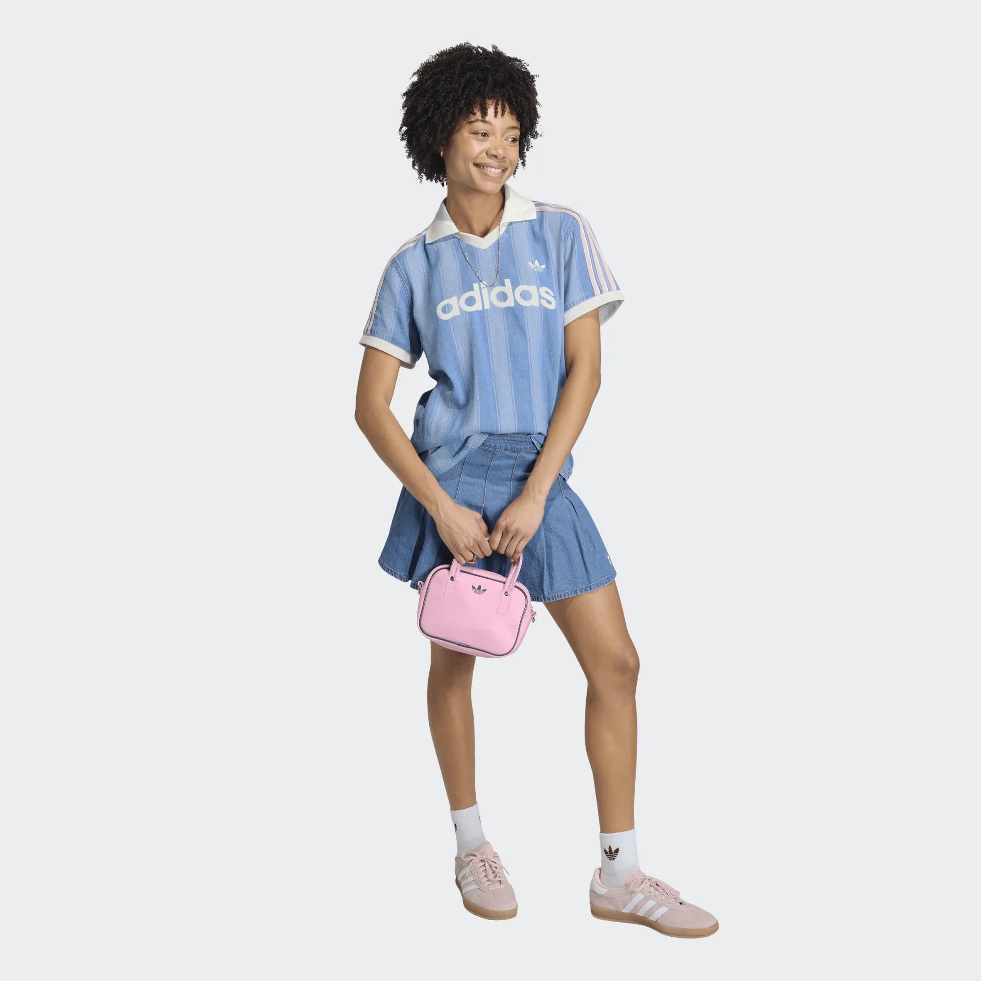 WOMEN DENIM FOOTBALL JERSEY
