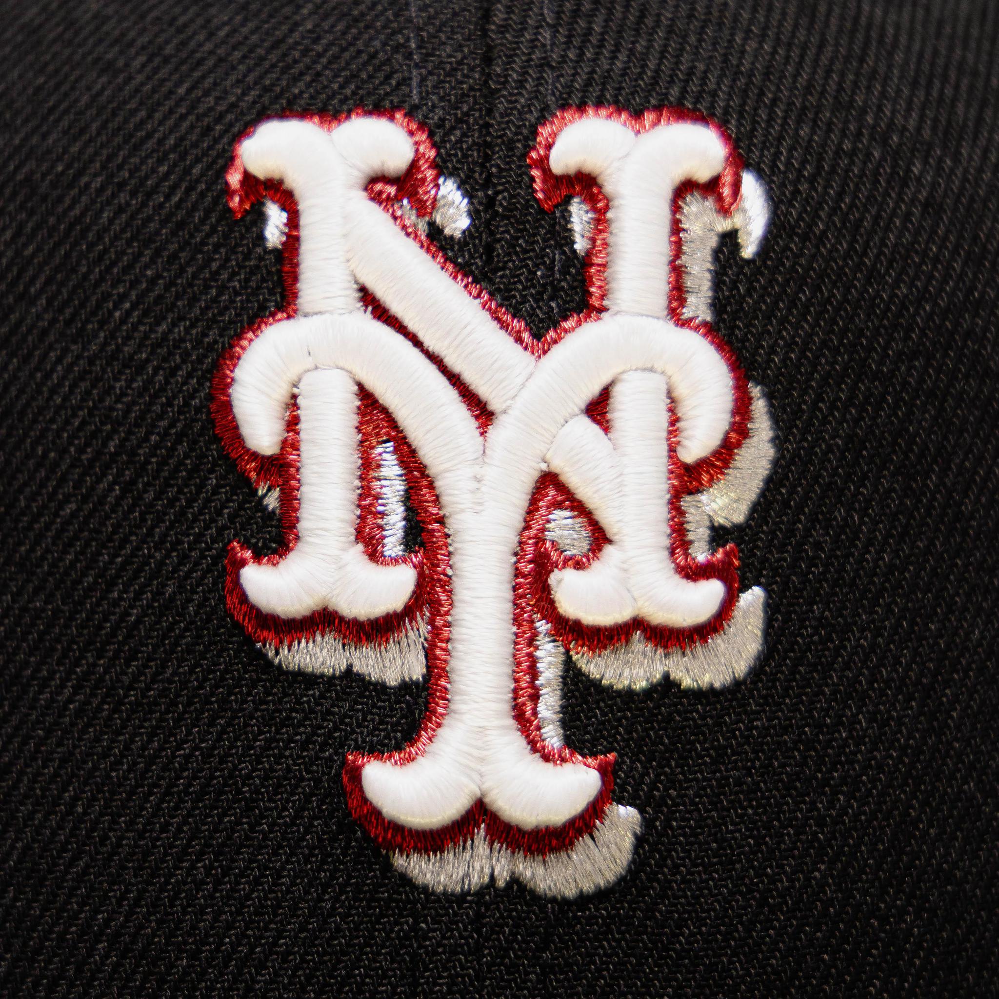 New Era New York Mets Black 1986 WS World Champion Patch Fitted