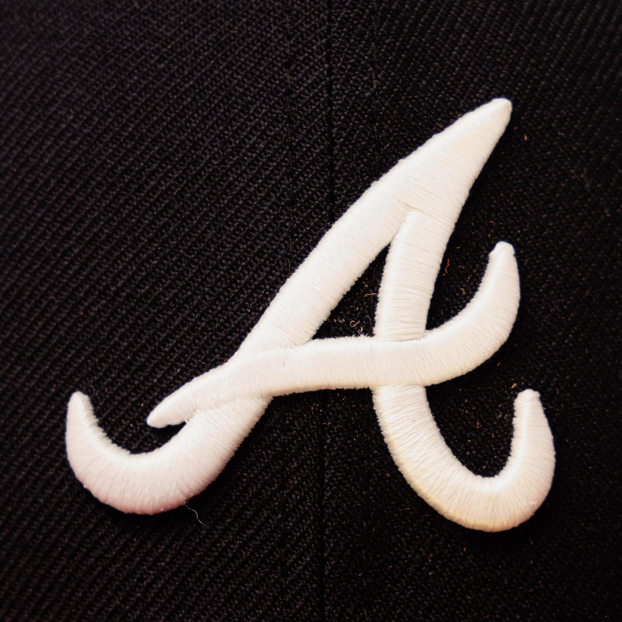 New Era Atlanta Braves Fitted Navy Scarlet