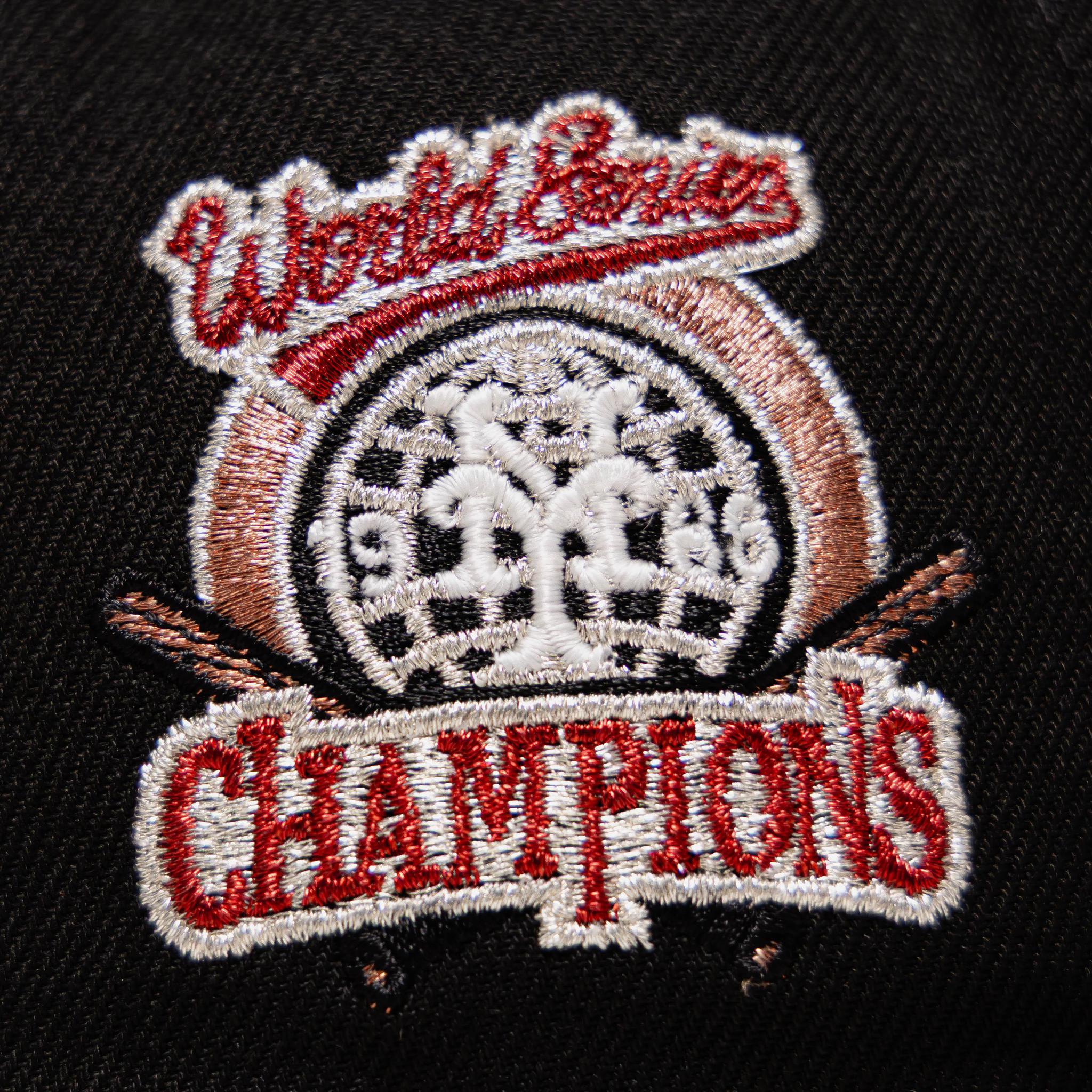 New Era New York Mets Black 1986 WS World Champion Patch Fitted
