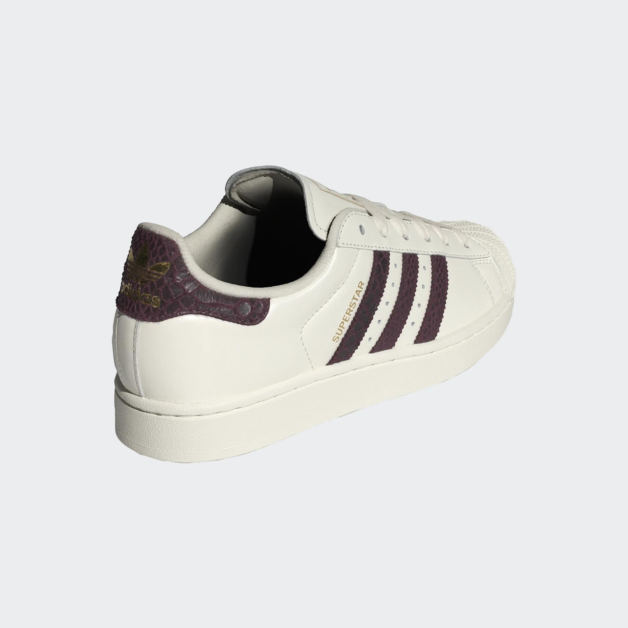 SUPERSTAR II W OWHITE/MAROON/GOLDMT