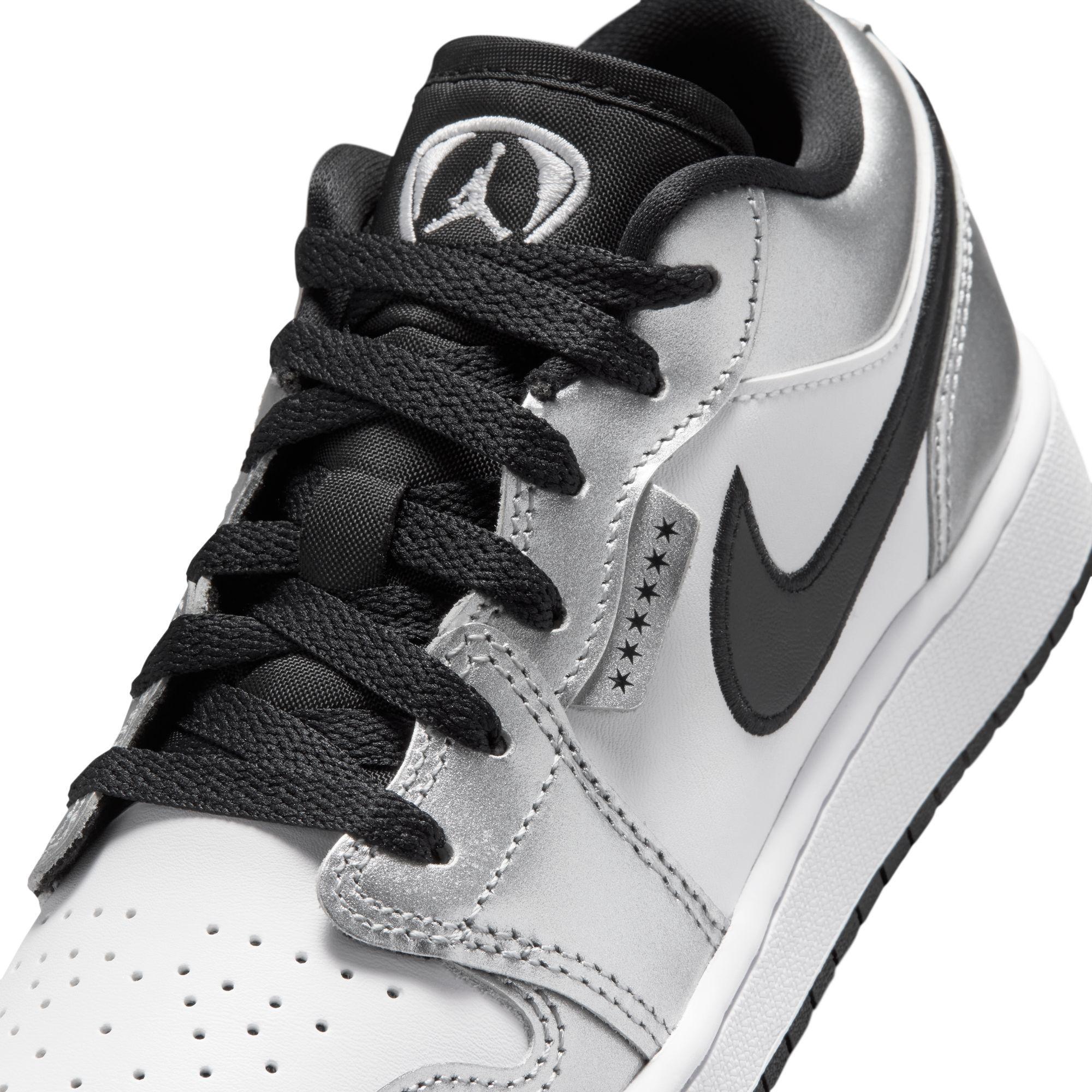 Air Jordan 1 Low SE Gradeschool “Metallic Silver”