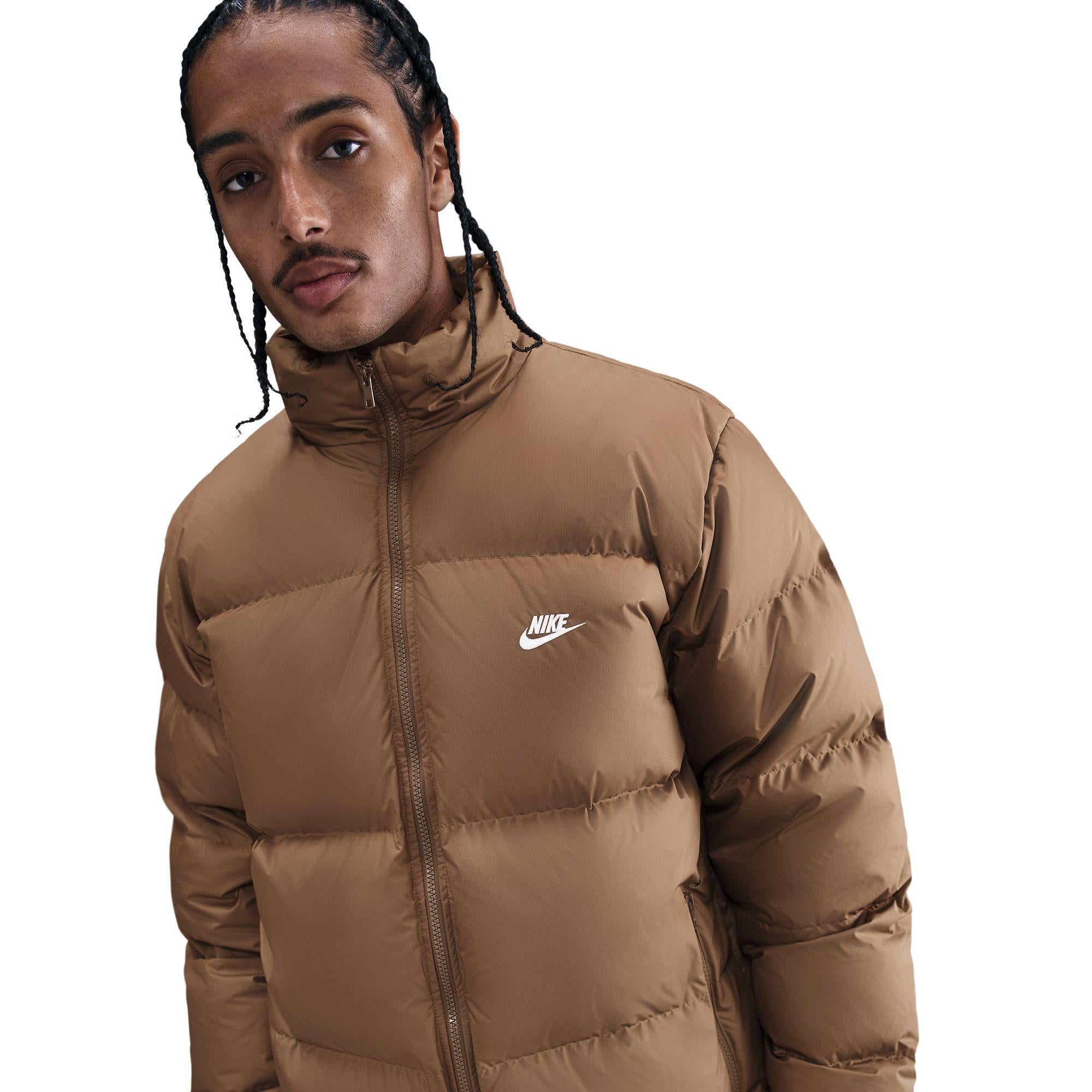 Nike Sportswear Club  Therma-FIT Down Brown Puffer Jacket