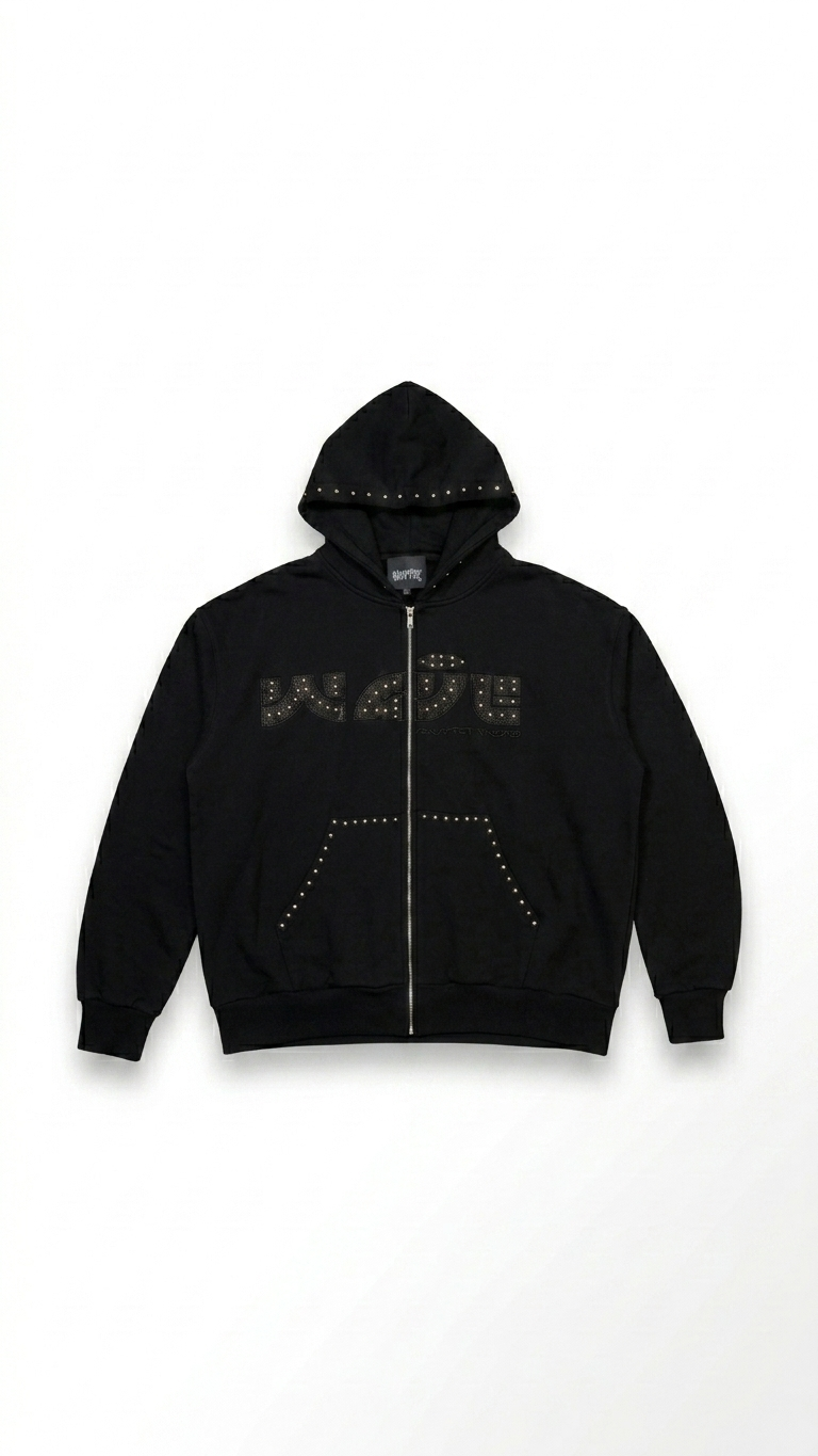 Studio District Black Zip Up Hoodie