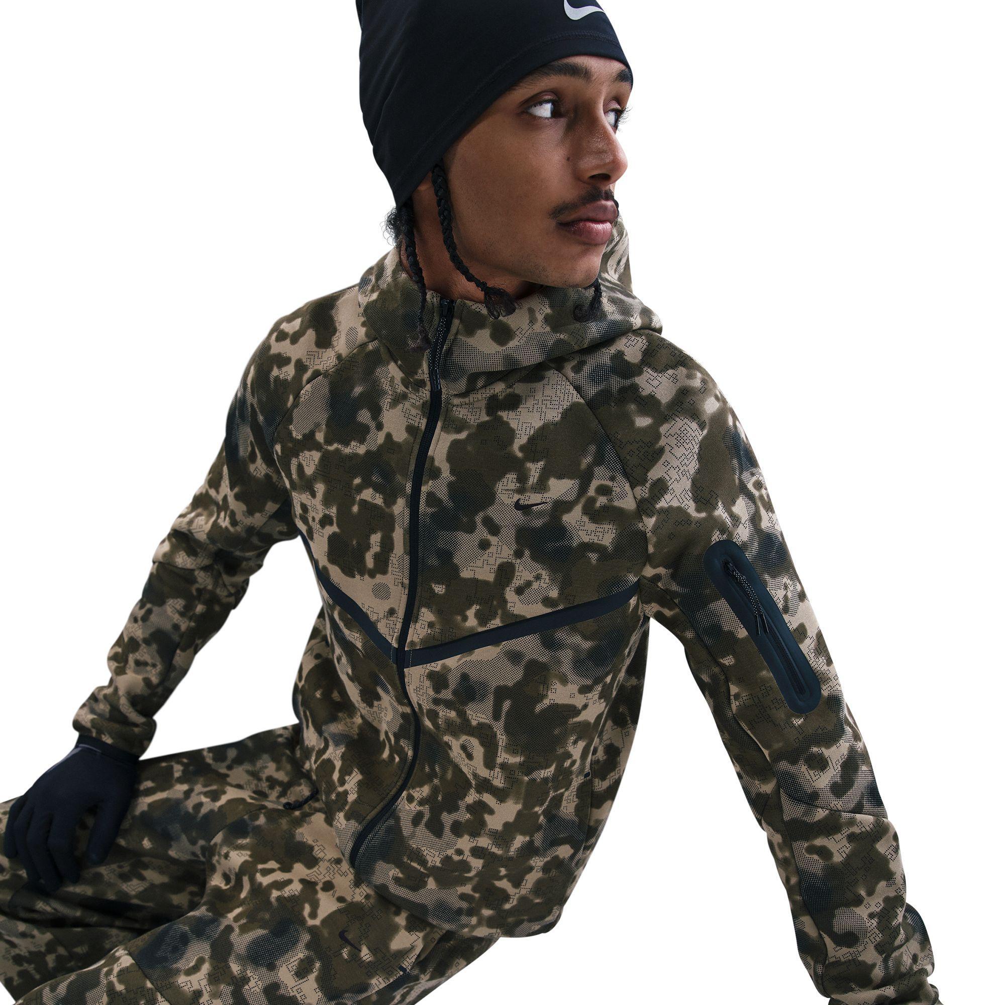 Nike Tech Camo Full-Zip Fleece Camo Windrunner Jacket