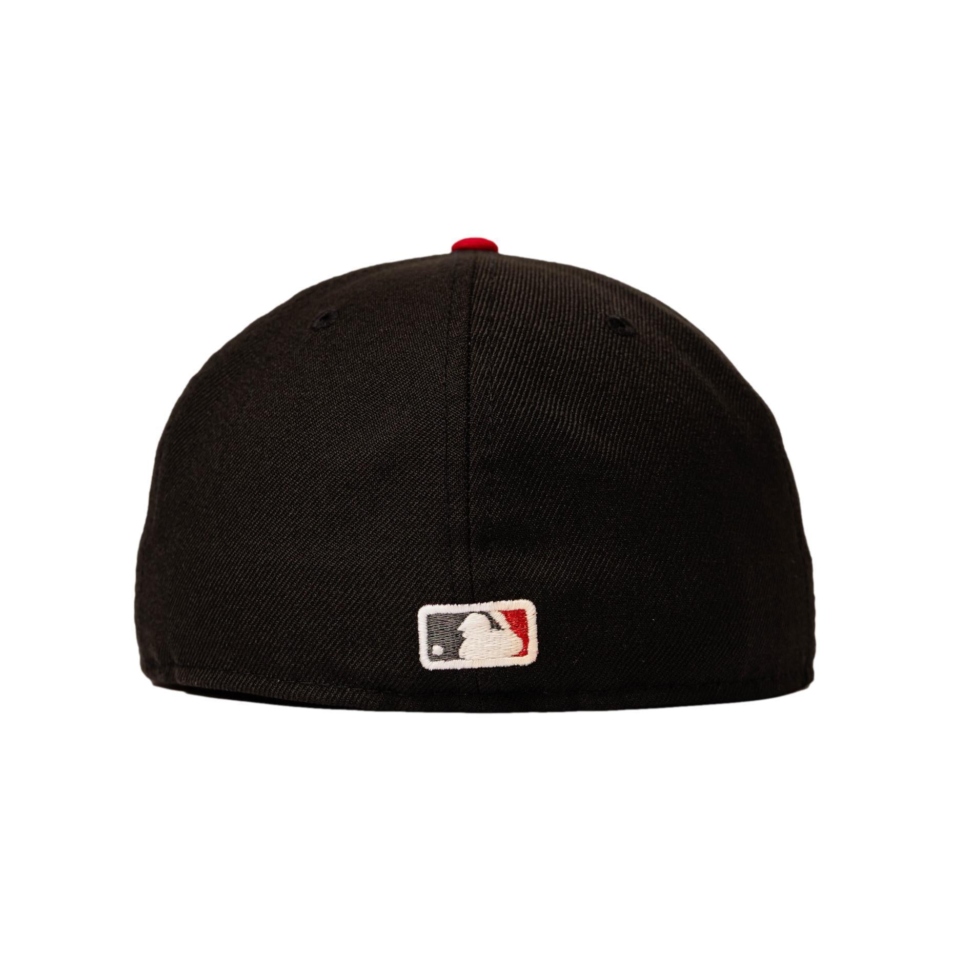 New Era Cincinnati Reds Fitted Black Scarlet