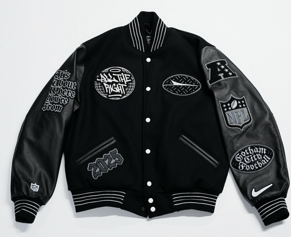 Nike x Jets x All The Right NFL Rivalries Varsity Set-In Jacket