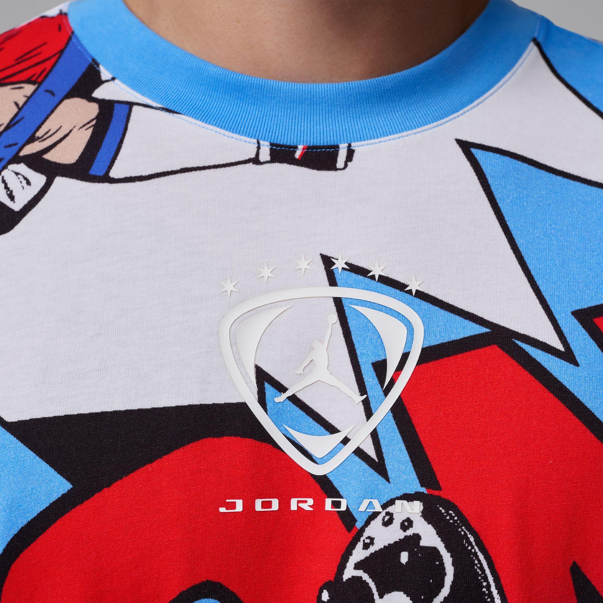 Jordan Brooklyn Short-Sleeve Graphic T-Shirt “White”