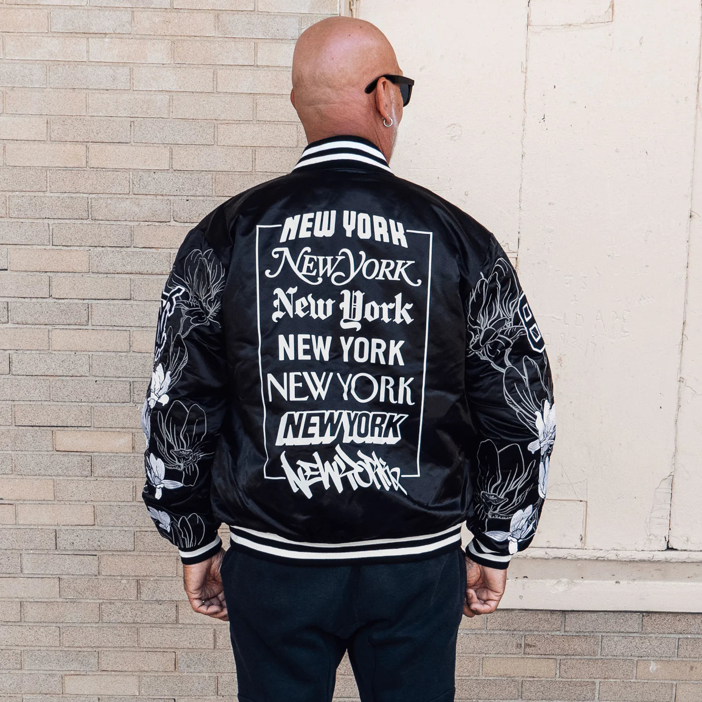 New York Split Logo Bomber Jacket