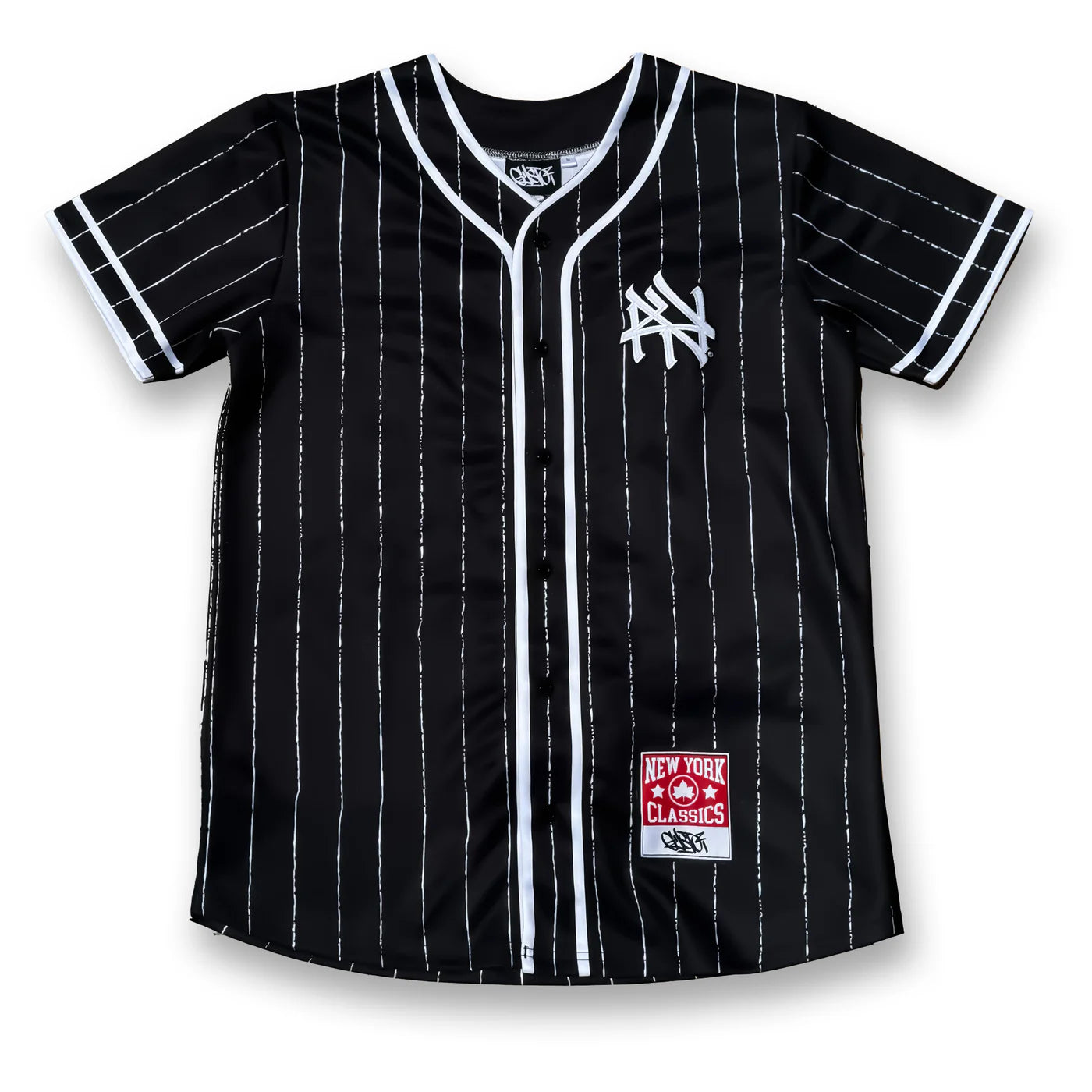 NY Hometown Pinstripe Baseball Jersey