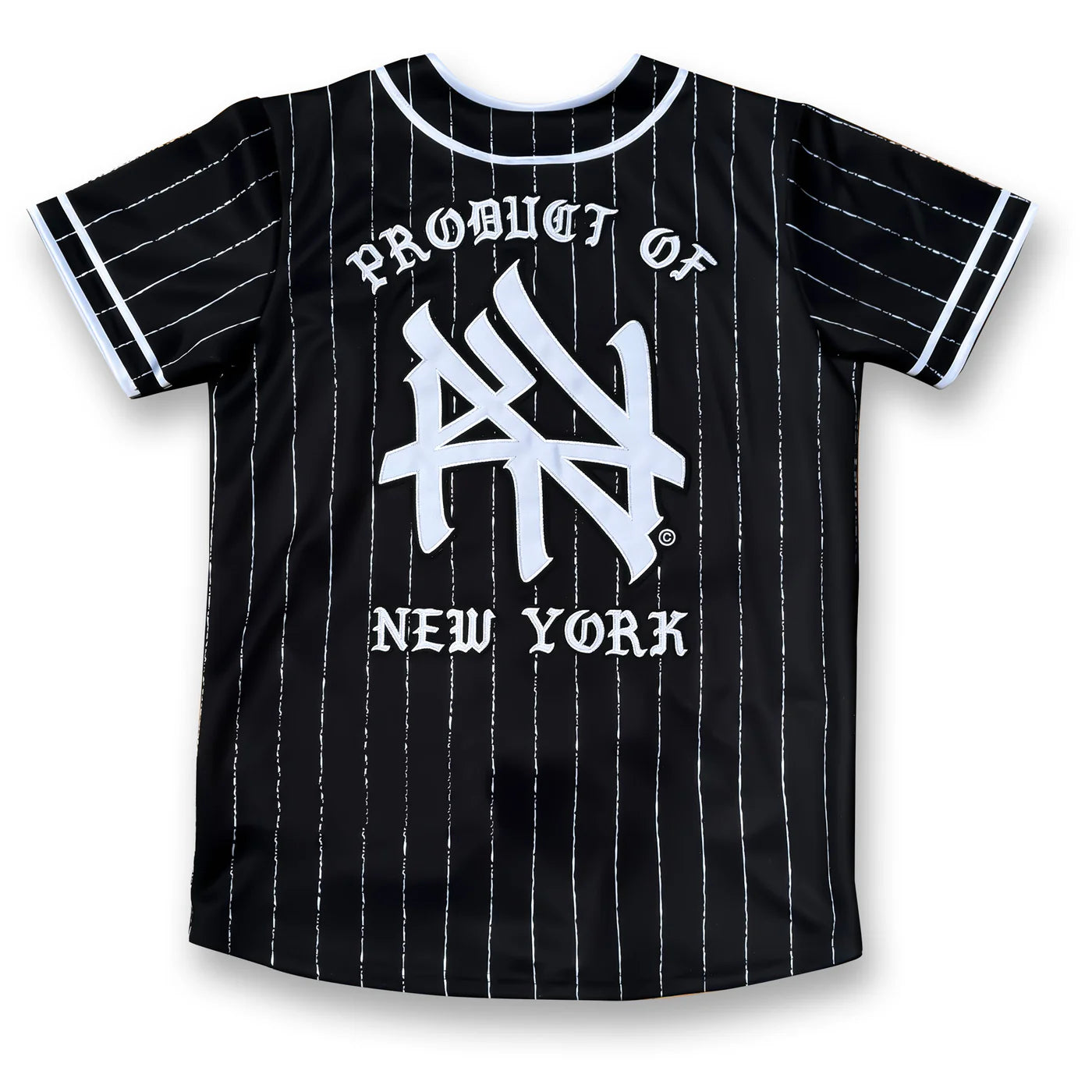 NY Hometown Pinstripe Baseball Jersey